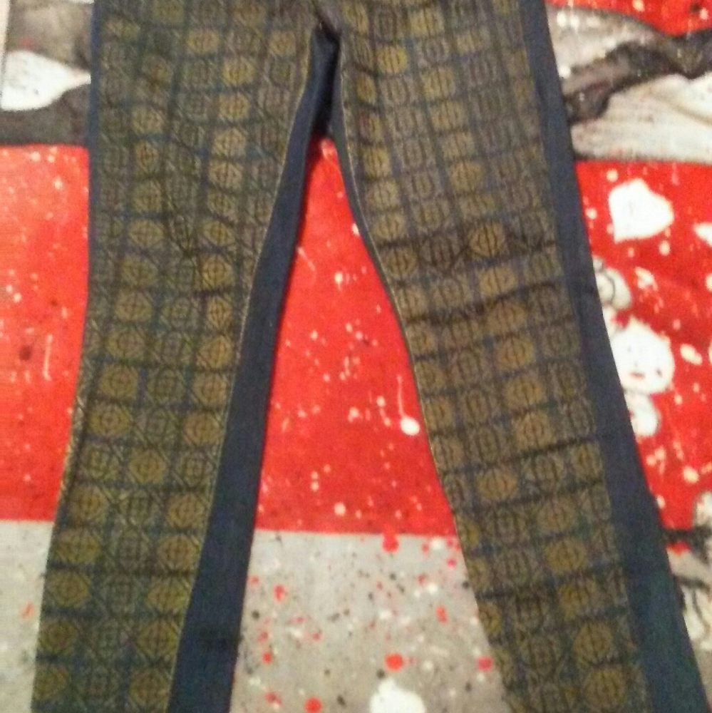 Paige Jeans sz 26 Suede Geometric Denim